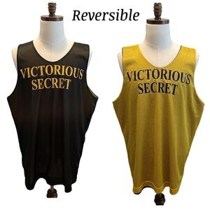 Victorious Secret Sniper Jones 35 Mesh Basketball Jersey Black Yellow XLarge